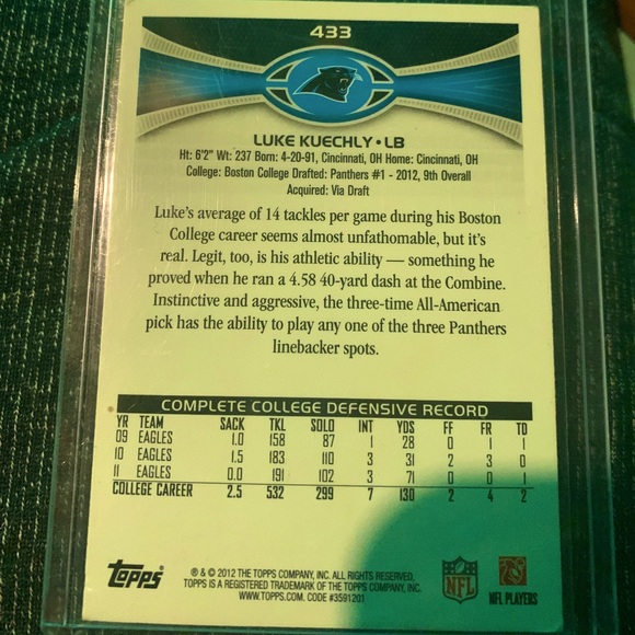 Luke rookie card Topps - Picture 2 of 2